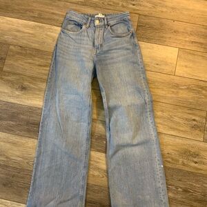 H&M Women’s Light Wash Wide Leg Jeans - Blue Size 4